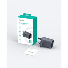 Load image into Gallery viewer, AUKEY PA-C5 Comet Mix 3 100W PD 3-Port GaN Wall Charger with PPS for Laptop & Mobile