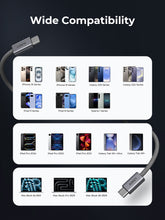 Load image into Gallery viewer, Aukey CB-DCC061/CB-DCC062 Circlet Blink 60W 1m/1.8m DTY Braided USB-C to USB-C Cable