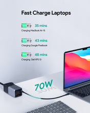 Load image into Gallery viewer, Aukey PU-A3 PowerHub 75W Power Strip with 1 AC Outlet & 5 USB Ports- Black