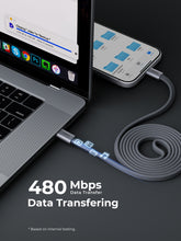 Load image into Gallery viewer, Aukey CB-DCC145 Circlet Blink 140W 1m DTY Braided USB-C to USB-C Magnetic Cable