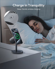 Load image into Gallery viewer, AUKEY LC-MC311A MagFusion 3-in-1 Qi2 15W Magnetic Wireless Charger MFI Certified with Active Cooling System