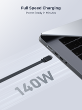 Load image into Gallery viewer, Aukey CB-DCC143 Circlet Reel 140W 0.9m DTY Braided USB-C to USB-C Retractable Cable