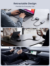 Load image into Gallery viewer, Aukey CB-DCC143 Circlet Reel 140W 0.9m DTY Braided USB-C to USB-C Retractable Cable