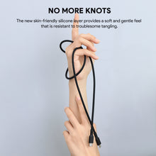 Load image into Gallery viewer, Aukey CB-SCC241/CB-SCC242 Circlet Blink 240W Silicone USB-C to USB-C Cable 1m/1.8m - Black