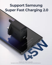 Load image into Gallery viewer, Aukey PA-F4 Swift 45W PD Wall Charger with GaN Power Tech - Supports Samsung Super Fast Charging 2.0