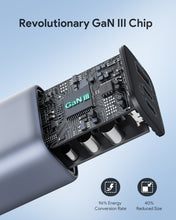 Load image into Gallery viewer, Aukey PA-B6U Omnia II Mix 67W UFCS 3-Port Wall Charger with GaNFast Tech - Gray