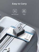 Load image into Gallery viewer, Aukey PA-TA14 Globe Reel 70W GaN Universal Adapter with Retractable Cable