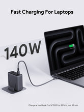 Load image into Gallery viewer, Aukey PA-C6 Comet Mix 4 140W PD 4-Port GaN Wall Charger with PPS for Laptop & Mobile