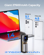 Load image into Gallery viewer, AUKEY PB-Y45 27,600mAh 140W Ultra-Fast Charging Power Bank with Smart Digital Display