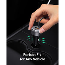 Load image into Gallery viewer, Aukey CC-P2 Pathfinder Sling 75W Fast Charging Car Charger with Built-in Cable