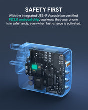 Load image into Gallery viewer, Aukey PA-B7S 4 Port 100W PD Super Fast Charging Wall Charger