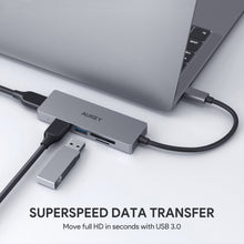 Load image into Gallery viewer, CB-C63 3 USB 3.1 Port with Card Reader Hub