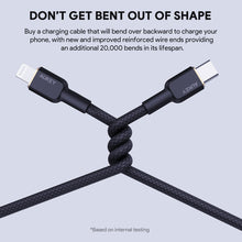 Load image into Gallery viewer, AUKEY CB-KCL1/CB-KCL2 Circlet CL Nylon Braided USB-C to Lightning Cable (1/1.8m)