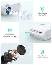 Load image into Gallery viewer, RD-860 Version 2 Wireless Wi-Fi Mini Projector with 1080p Resolution Support Smartphone Screen Sync