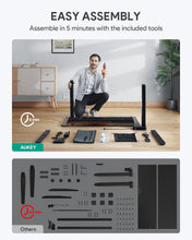 Load image into Gallery viewer, SD-01 Dual Motors Height-Adjustable Electric Standing Desk With ANTI-COLLISION SYSTEM