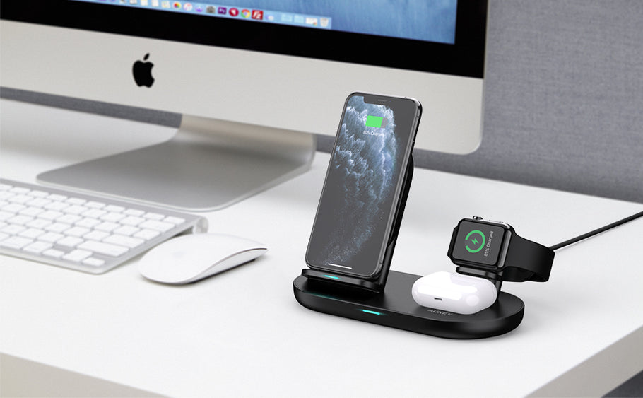 3-In-1 Wireless Charger: A Must Have For All Apple Fans!