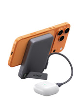 Load image into Gallery viewer, [3C | CCC Certified] Aukey PB-MS20 MagFusion Vista 10000mAh 15W Wireless Power Bank w Built in Cable
