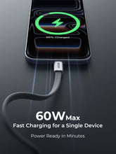 Load image into Gallery viewer, Aukey CB-DCC075 Circlet Blink 60W 1m DTY Braided USB-C to USB-C Magnetic Cable
