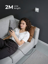 Load image into Gallery viewer, Aukey CB-DCC244 Impulse 240W 2m Fast Charging Fast Data Transfer DTY Braided USB-C to USB-C Cable with Built in LCD Display
