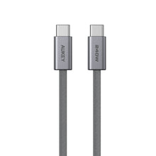 Load image into Gallery viewer, Aukey CB-DCC241/CB-DCC242 Circlet Blink 240W 1m/1.8m DTY Braided USB-C to USB-C Cable
