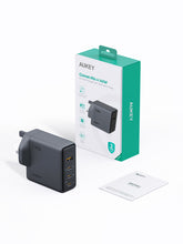 Load image into Gallery viewer, Aukey PA-C6 Comet Mix 4 140W PD 4-Port GaN Wall Charger with PPS for Laptop &amp; Mobile
