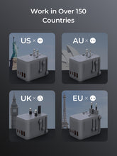 Load image into Gallery viewer, Aukey PA-TA13 Globe Reel 45W GaN Universal Adapter with Retractable Cable
