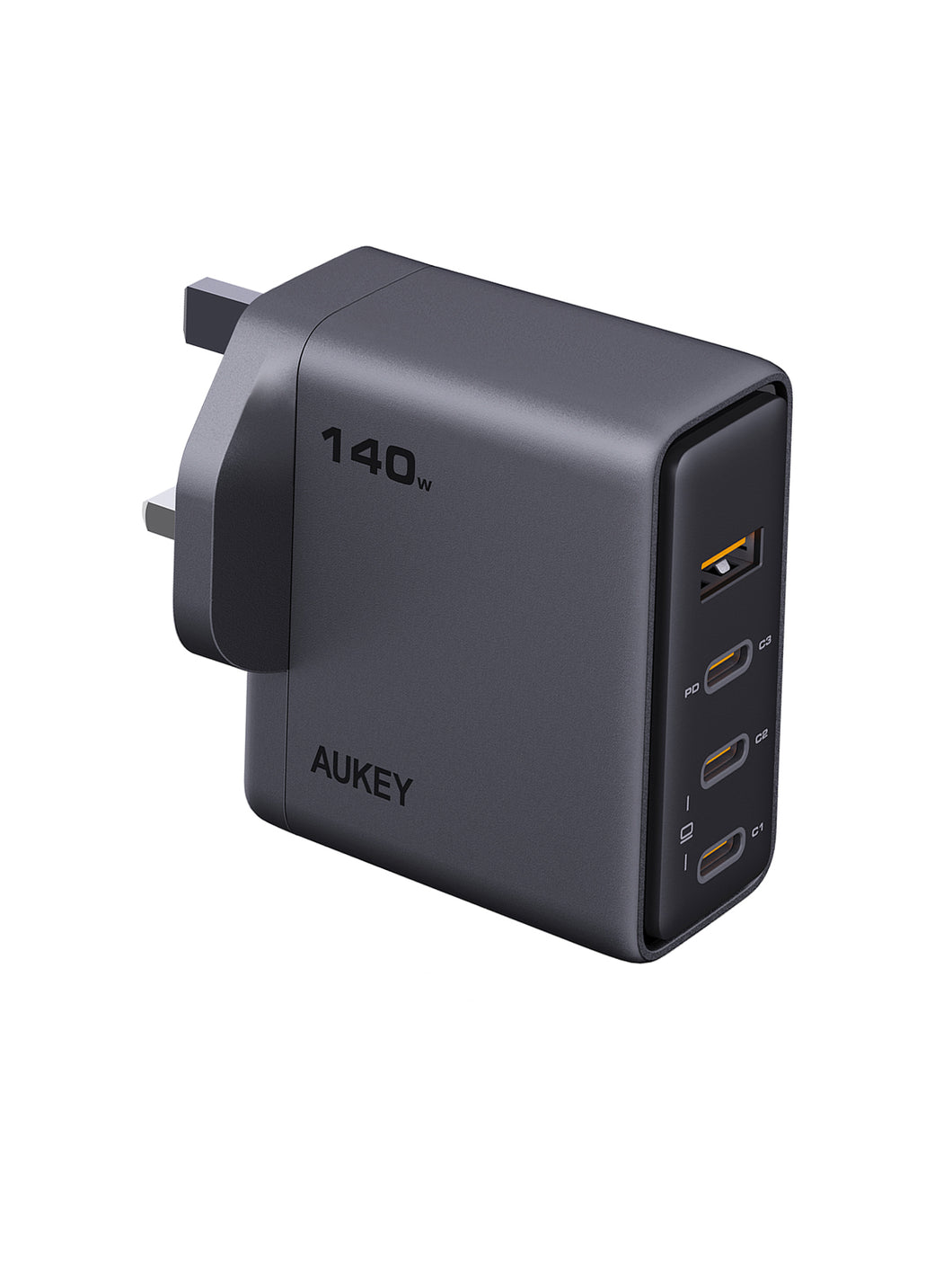 Aukey PA-C6 Comet Mix 4 140W PD 4-Port GaN Wall Charger with PPS for Laptop & Mobile