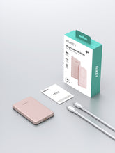 Load image into Gallery viewer, Aukey PB-MS07 MagFusion M Qi2 5000mAh Magnetic Wireless Power Bank
