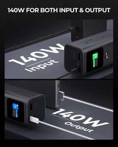 AUKEY PB-Y45 27,600mAh 140W Ultra-Fast Charging Power Bank with Smart Digital Display