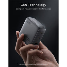 Load image into Gallery viewer, Aukey PA-B9 Nova PinS 100W GaN Wall Charger Smart Display EU UK US TH Interchangeable Plugs
