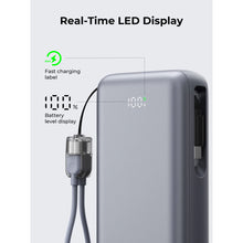 Load image into Gallery viewer, Aukey PB-Y94 Swivel Det 20000mAh 65W Fast Charging Power Bank with Detachable Cable
