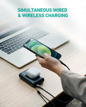 Load image into Gallery viewer, Aukey PB-WL01S 20W 10000mAH PD Wireless Charging w Kickstand Powerbank Portable Charger iPhone 12 Samsung Note S10