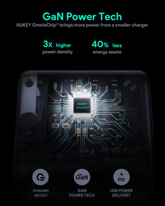 PA-B3 Omnia Mix 65W Dual-Port PD Wall Charger with GaNFast Tech