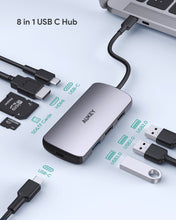 Load image into Gallery viewer, USB C Multiport Adapter | Best USB C Hub | USB C Hub | Aukey Singapore
