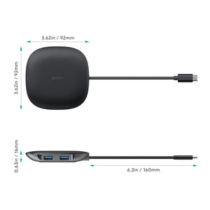 USB C Hub | Type C Hub | Wireless Charging USB-C Hub | Aukey Singapore