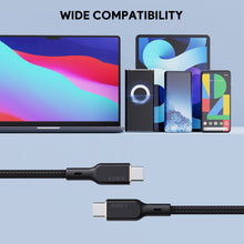 Load image into Gallery viewer, Aukey CB-KCC101/CB-KCC102 100W Braided USB C to C Cable with Kevlar Core (1m/1.8m)