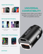 Load image into Gallery viewer, CC-A3 30W PD Dual Port Fast Car Charger