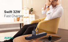 Load image into Gallery viewer, PA-F3S 32W Swift Series PD Dual USB-C &amp; USB-A Wall Charger
