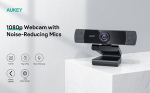PC-LM1E Stream Series 1080P Dual-Mic Webcam